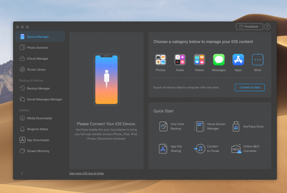 AnyTrans for iOS (2021) v8.8.1 Full Version for MacOS