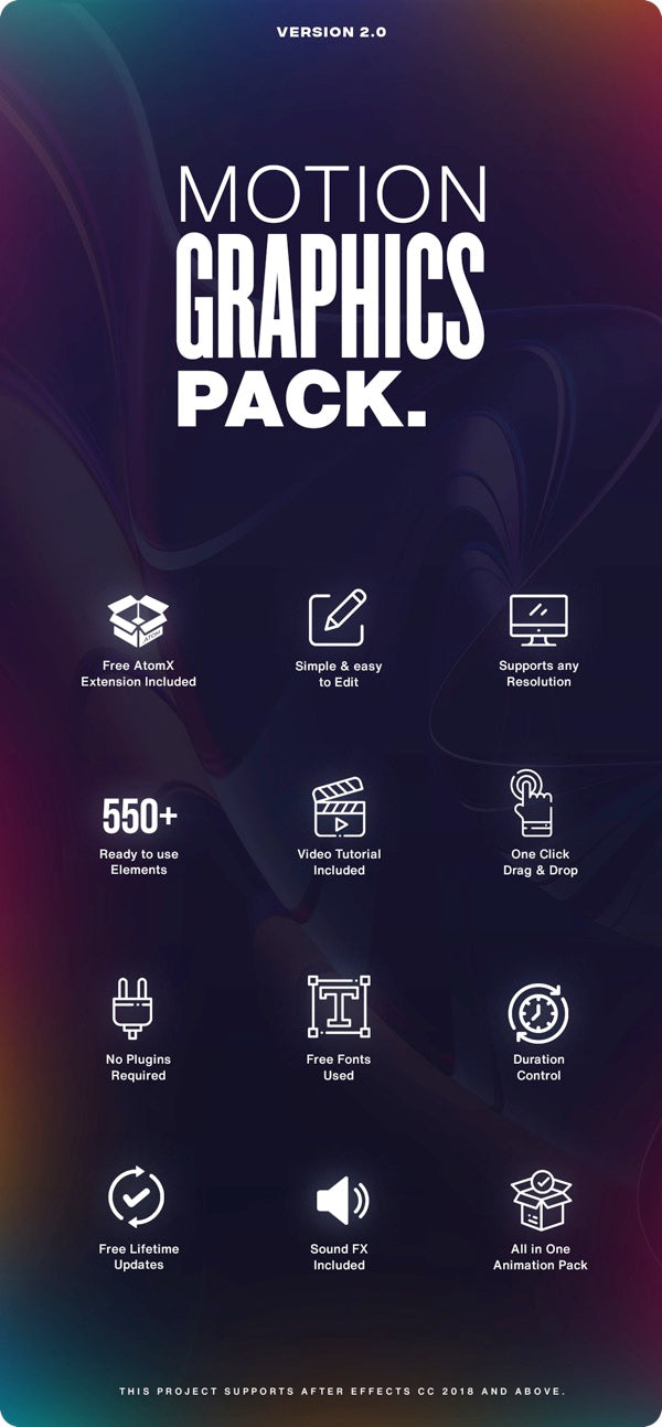 AtomX Motion Graphics Pack 550+ Animations Pack