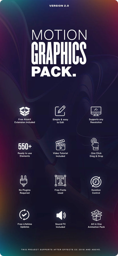 AtomX Motion Graphics Pack 550+ Animations Pack
