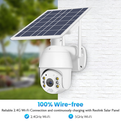 T16 1080P Full HD กล้อง WiFi พลังงานแสงอาทิตย์, รองรับสัญญาณเตือน PIR, การมองเห็นตอนกลางคืน, เสียงสองทาง, การ์ด TF, WiFi