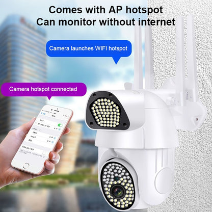QX37 1080P WiFi กล้องเฝ้าระวังความละเอียดสูง กล้องโดมกลางแจ้ง รองรับการมองเห็นตอนกลางคืน และการตรวจจับเสียงและการเคลื่อนไหวสองทาง, QX37