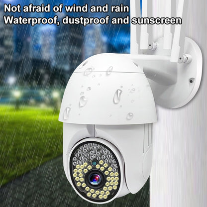 QX38 1080P WiFi กล้องเฝ้าระวังความละเอียดสูง กล้องโดมกลางแจ้ง รองรับการมองเห็นตอนกลางคืน และการตรวจจับเสียงและการเคลื่อนไหวสองทาง, QX38