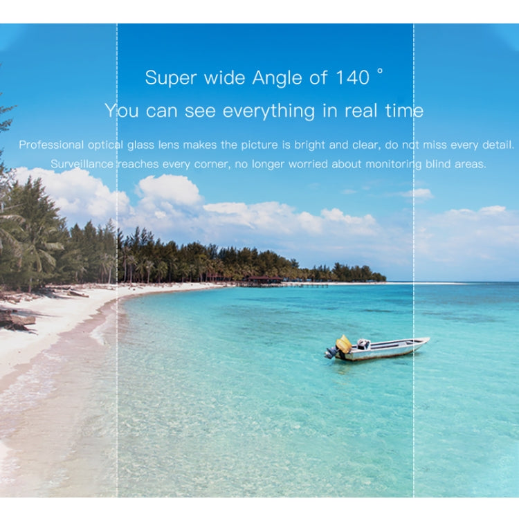 CAMSOY S1 HD 1280 x 720P 140 องศามุมกว้างไร้สาย WiFi เฝ้าระวังอัจฉริยะ กล้อง, S1