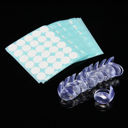 100 PCS เด็กโต๊ะมุมความปลอดภัย Pad Hemisphere รูปร่างเด็กตาราง Anti-collision Protector เบาะกาวสองด้าน, 100 PCS Hemisphere Shape