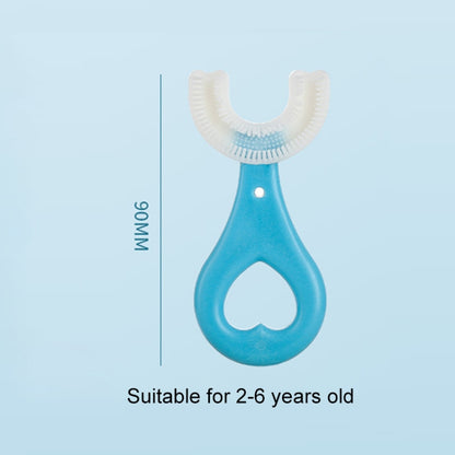 สิ่งประดิษฐ์แปรงสีฟันขนนุ่มสำหรับเด็กรูปตัว U สำหรับเด็กอายุ 2-6 ปีสไตล์: รูปหัวใจ, Heart Shape