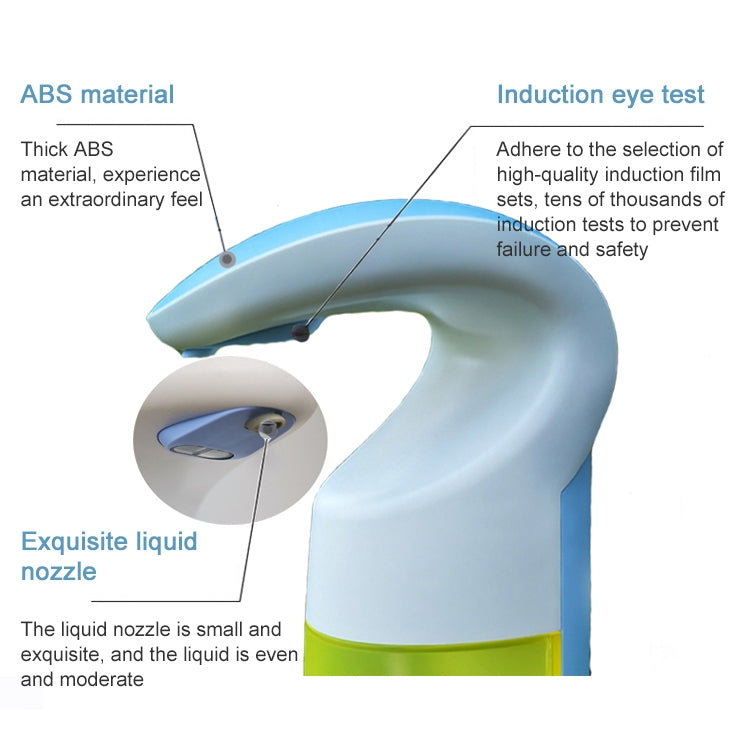 A8 260ml เครื่องจ่ายสบู่อัตโนมัติเซนเซอร์แบบแยกส่วน, A8