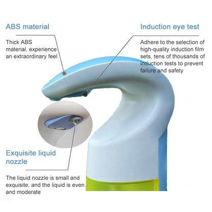 A8 260ml เครื่องจ่ายสบู่อัตโนมัติเซนเซอร์แบบแยกส่วน, A8