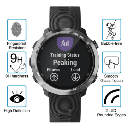2 PCS ENKAY Hat-Prince สำหรับผู้เบิกทาง Garmin 645 0.2mm 9H ความแข็งพื้นผิว 2.15D ขอบโค้งกระจกนิรภัยป้องกันหน้าจอ