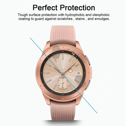 ENKAY Hat-Prince 0.2mm 9H 2.15D ฟิล์มกระจกนิรภัยขอบโค้งสำหรับ Galaxy Watch 42mm, Tempered Glass/42mm, 2 PCS Tempered Glass/42mm