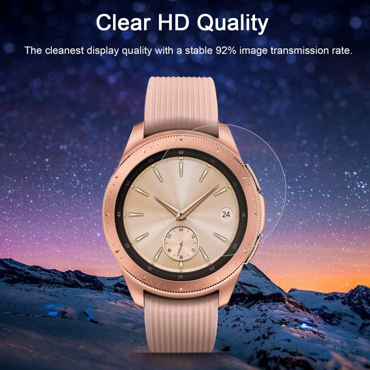 ENKAY Hat-Prince 0.2mm 9H 2.15D ฟิล์มกระจกนิรภัยขอบโค้งสำหรับ Galaxy Watch 42mm, Tempered Glass/42mm, 2 PCS Tempered Glass/42mm