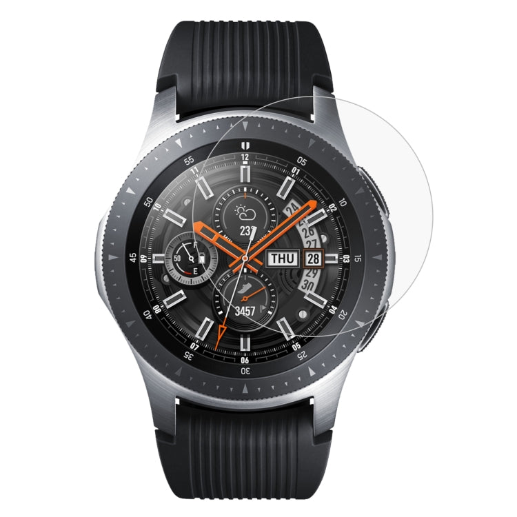 ENKAY Hat-Prince 0.2mm 9H 2.15D ฟิล์มกระจกนิรภัยขอบโค้งสำหรับ Galaxy Watch 46mm, Tempered Glass/46mm, 2 PCS Tempered Glass/46mm