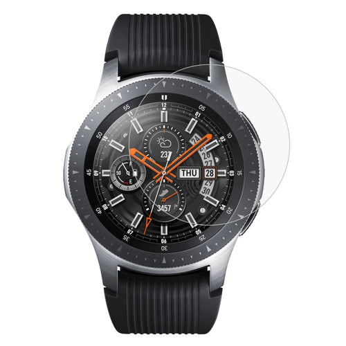 ENKAY Hat-Prince 0.2mm 9H 2.15D ฟิล์มกระจกนิรภัยขอบโค้งสำหรับ Galaxy Watch 46mm, Tempered Glass/46mm, 2 PCS Tempered Glass/46mm