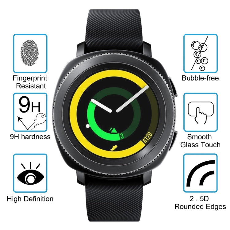 ENKAY Hat-Prince สำหรับ Samsung Gear Sport Smart Watch 0.2mm 9H ความแข็งพื้นผิว 2.15D ฟิล์มกระจกนิรภัยป้องกันการระเบิด, For  Samsung Gear Sport
