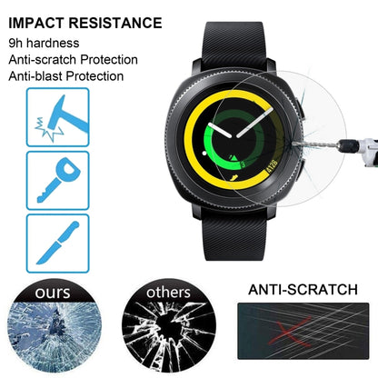 2 PCS ENKAY Hat-Prince สำหรับ Samsung Gear Sport Smart Watch 0.2mm 9H ความแข็งพื้นผิว 2.15D ฟิล์มกระจกนิรภัยป้องกันการระเบิด, For Samsung Gear Sport (2PCS)