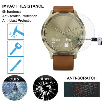2 PCS ENKAY Hat-Prince สำหรับ Garmin Vivomove HR Smart Watch 0.2mm 9H ความแข็งพื้นผิว 2.15D ฟิล์มกันรอยนิรภัยป้องกันการระเบิด, For Garmin Vivomove HR