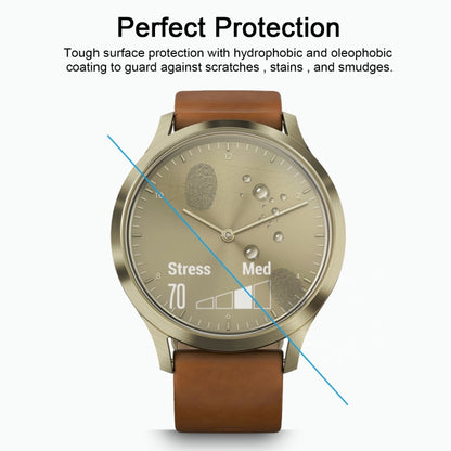 2 PCS ENKAY Hat-Prince สำหรับ Garmin Vivomove HR Smart Watch 0.2mm 9H ความแข็งพื้นผิว 2.15D ฟิล์มกันรอยนิรภัยป้องกันการระเบิด, For Garmin Vivomove HR