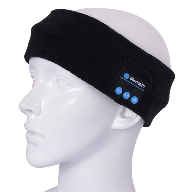 สายคาดศีรษะเพลงกีฬาแฮนด์ฟรี Bluetooth แบบถักพร้อมไมโครโฟนสำหรับ iPhone / Samsung และอุปกรณ์ Bluetooth อื่น ๆ