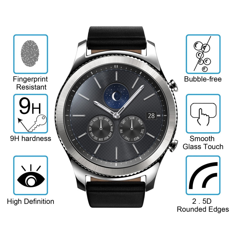 ENKAY Hat-Prince สำหรับ Samsung Gear S3 Smart Watch 0.2mm 9H ความแข็งพื้นผิว 2.15D ฟิล์มกระจกนิรภัยป้องกันการระเบิด