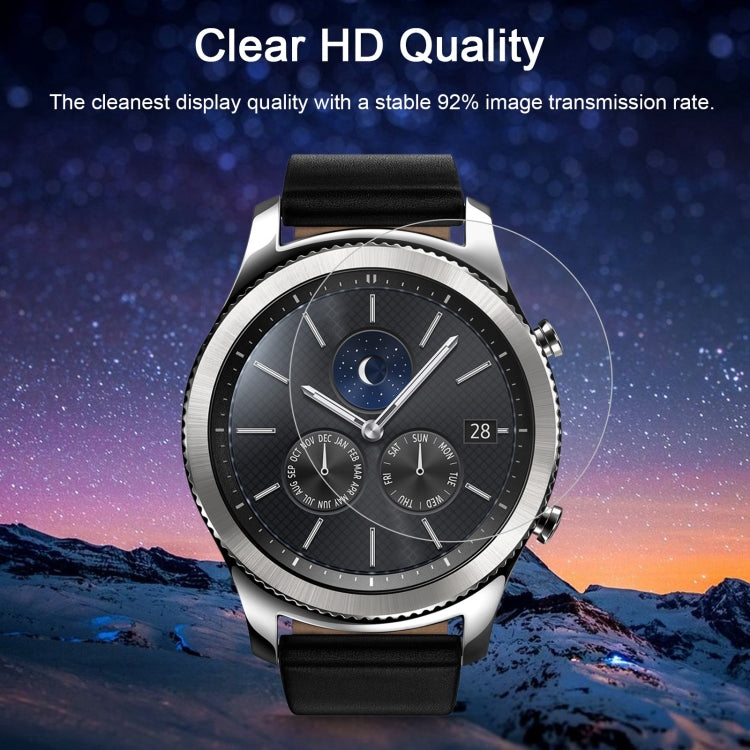 ENKAY Hat-Prince สำหรับ Samsung Gear S3 Smart Watch 0.2mm 9H ความแข็งพื้นผิว 2.15D ฟิล์มกระจกนิรภัยป้องกันการระเบิด