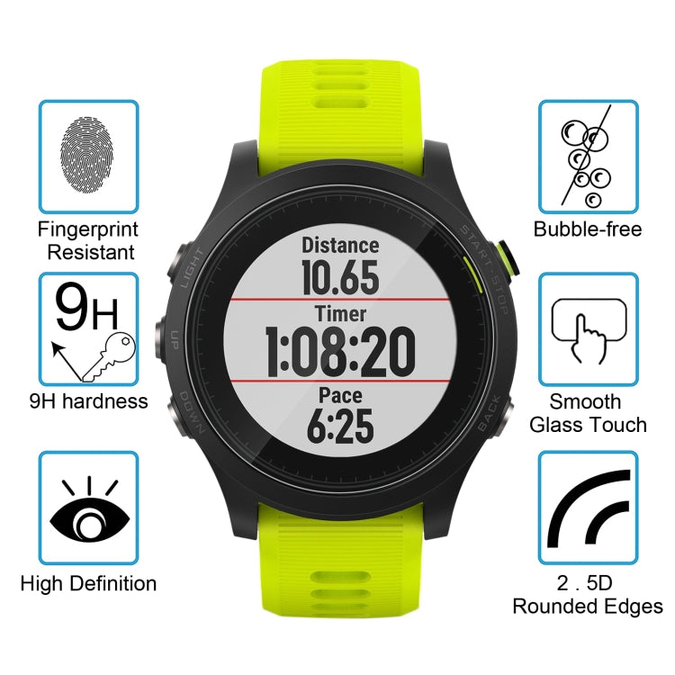 ENKAY Hat-Prince สำหรับผู้เบิกทาง Garmin 935 Smart Watch 0.2mm 9H ความแข็งพื้นผิว 2.15D ฟิล์มกระจกนิรภัยป้องกันการระเบิดแบบเต็มหน้าจอ