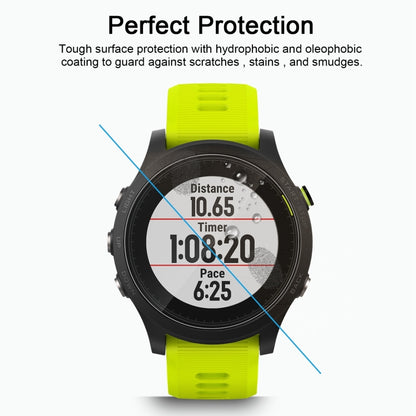 ENKAY Hat-Prince สำหรับผู้เบิกทาง Garmin 935 Smart Watch 0.2mm 9H ความแข็งพื้นผิว 2.15D ฟิล์มกระจกนิรภัยป้องกันการระเบิดแบบเต็มหน้าจอ