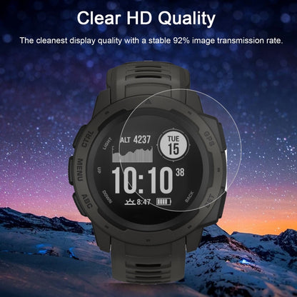 ENKAY Hat-Prince 0.2mm 9H 2.15D ฟิล์มกระจกนิรภัยขอบโค้งสำหรับ Garmin Instinct Intelligent Sports Watch, 1 PCS Garmin Instinct