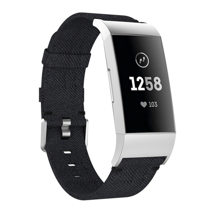 สายนาฬิกาไนลอน Vanvas แบบทอสำหรับ Fitbit Charge 3