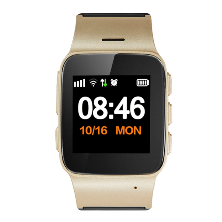 D99+ 1.22 นิ้ว HD หน้าจอ LCD GPS สมาร์ทวอทช์สำหรับผู้สูงอายุ กันน้ำ รองรับ GPS + LBS + การวางตำแหน่ง WiFi / การโทรออกสองทาง / การตรวจสอบด้วยเสียง / การปฐมพยาบาลด้วยปุ่มเดียว / สัญญาณเตือนการปิดข้อมือ / รั้วนิรภัย, D99+ Rose Gold