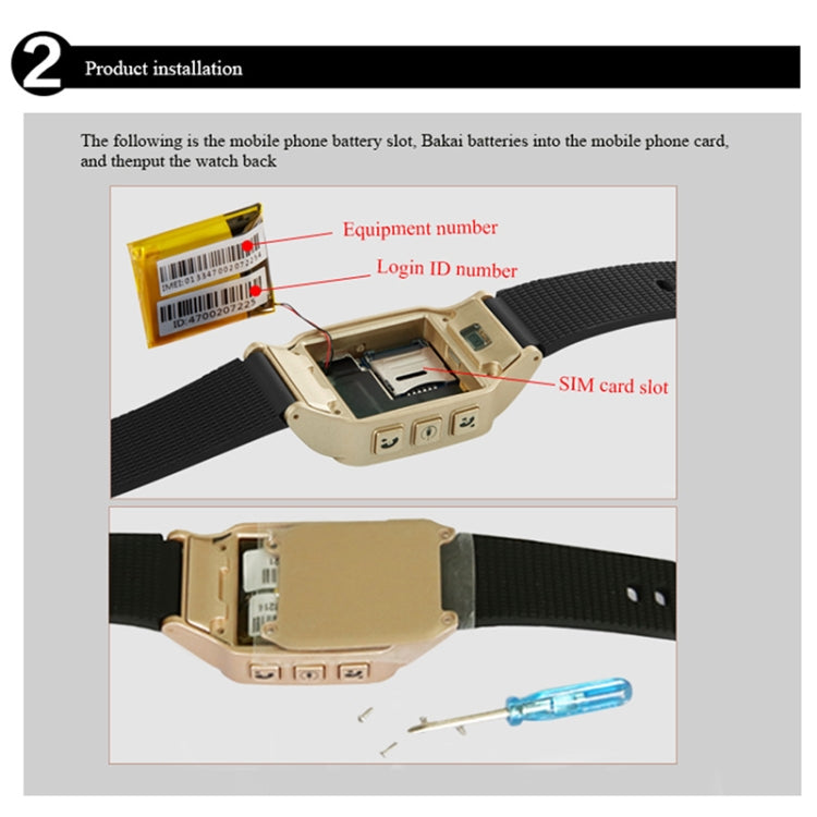 D99+ 1.22 นิ้ว HD หน้าจอ LCD GPS สมาร์ทวอทช์สำหรับผู้สูงอายุ กันน้ำ รองรับ GPS + LBS + การวางตำแหน่ง WiFi / การโทรออกสองทาง / การตรวจสอบด้วยเสียง / การปฐมพยาบาลด้วยปุ่มเดียว / สัญญาณเตือนการปิดข้อมือ / รั้วนิรภัย, D99+ Rose Gold