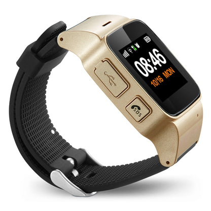 D99+ 1.22 นิ้ว HD หน้าจอ LCD GPS สมาร์ทวอทช์สำหรับผู้สูงอายุ กันน้ำ รองรับ GPS + LBS + การวางตำแหน่ง WiFi / การโทรออกสองทาง / การตรวจสอบด้วยเสียง / การปฐมพยาบาลด้วยปุ่มเดียว / สัญญาณเตือนการปิดข้อมือ / รั้วนิรภัย, D99+ Rose Gold