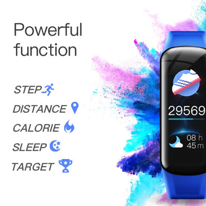 DOMIN0 C1S 0.96 นิ้วหน้าจอสี IPS สร้อยข้อมืออัจฉริยะ IP67 กันน้ำ, รองรับการแจ้งเตือนการโทร / การตรวจสอบอัตราการเต้นของหัวใจ / การตรวจสอบความดันโลหิต / การตรวจสอบการนอนหลับ / การแจ้งเตือนอยู่ประจำ / การควบคุมระยะไกล
