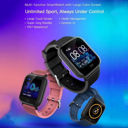 G20 1.3 นิ้วหน้าจอสี TFT สร้อยข้อมืออัจฉริยะ IP67 กันน้ำ, รองรับการแจ้งเตือนการโทร/ การตรวจสอบอัตราการเต้นของหัวใจ / การตรวจสอบความดันโลหิต / การตรวจสอบการนอนหลับ / การแจ้งเตือนอยู่ประจำ