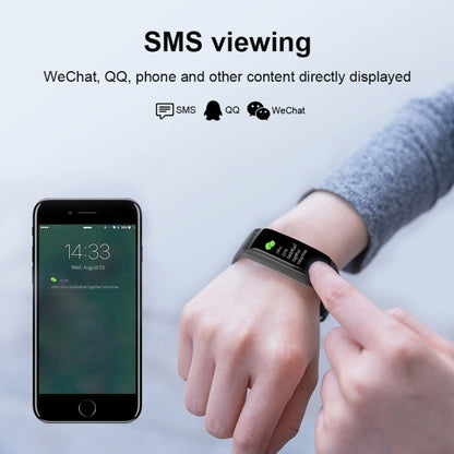 CK17S 0.96 นิ้วหน้าจอ IPS สร้อยข้อมือสมาร์ทกันน้ำ IP67 รองรับการแจ้งเตือนการโทร / การตรวจสอบอัตราการเต้นของหัวใจ / การตรวจสอบความดันโลหิต / การตรวจสอบการนอนหลับ