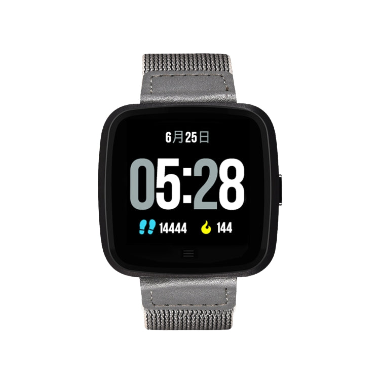 DTNO.1 G12 1.3 นิ้วหน้าจอสี OLED สร้อยข้อมืออัจฉริยะ IP67 กันน้ำ, สายนาฬิกาไนลอน, รองรับการแจ้งเตือนการโทร / การตรวจสอบอัตราการเต้นของหัวใจ / การแจ้งเตือนอยู่ประจำ / โหมดมัลติสปอร์ต