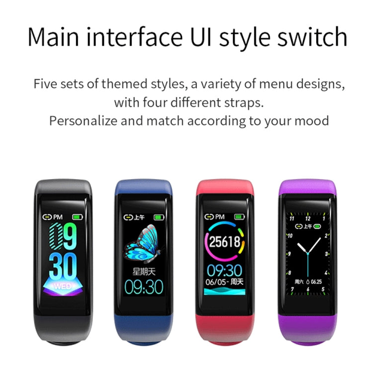 C21 1.14 นิ้วหน้าจอสี IPS สร้อยข้อมือสมาร์ท IP67 กันน้ำ, รองรับการแจ้งเตือนการโทร / การตรวจสอบอัตราการเต้นของหัวใจ / การตรวจสอบความดันโลหิต / การตรวจสอบการนอนหลับ / เตือนอยู่ประจำ / เตือนทางสรีรวิทยาหญิง