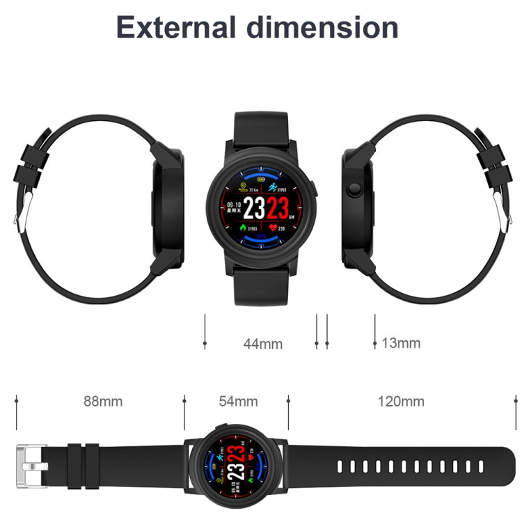 DK02 1.3 นิ้วหน้าจอสี IPS สร้อยข้อมือสมาร์ทกันน้ำ IP67 รองรับการแจ้งเตือนการโทร / การตรวจสอบอัตราการเต้นของหัวใจ / การตรวจสอบการนอนหลับ / การแจ้งเตือนอยู่ประจำ