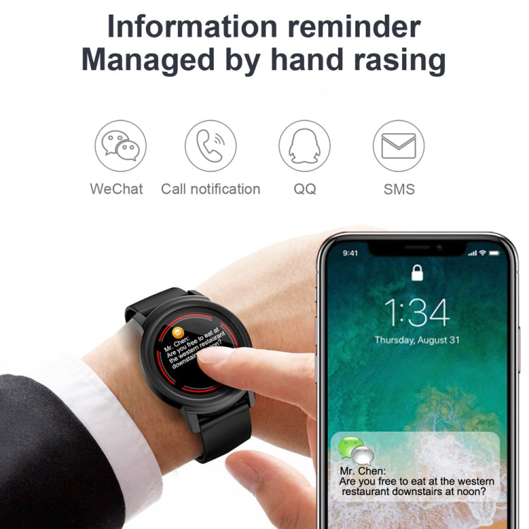 DK02 1.3 นิ้วหน้าจอสี IPS สร้อยข้อมือสมาร์ทกันน้ำ IP67 รองรับการแจ้งเตือนการโทร / การตรวจสอบอัตราการเต้นของหัวใจ / การตรวจสอบการนอนหลับ / การแจ้งเตือนอยู่ประจำ