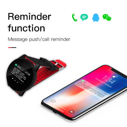 KY108 1.3 นิ้วความละเอียด 240x240 สร้อยข้อมืออัจฉริยะ IP67 กันน้ำรองรับการแจ้งเตือนการโทร / การตรวจสอบอัตราการเต้นของหัวใจ / การตรวจสอบการนอนหลับ / การตรวจสอบความดันโลหิต / การตรวจสอบออกซิเจนในเลือด