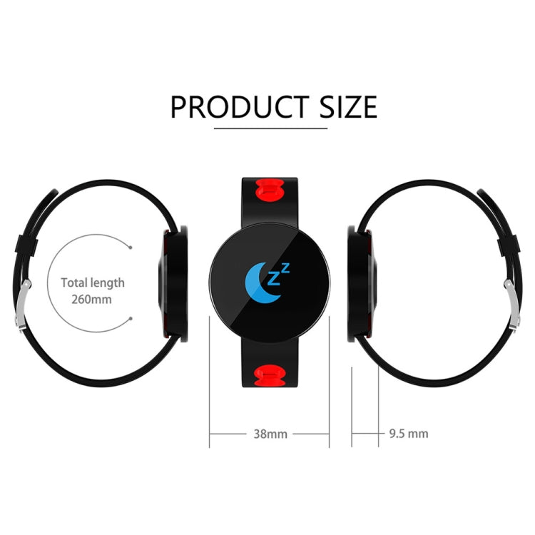 Z8 0.96 นิ้วหน้าจอสี TFT สร้อยข้อมืออัจฉริยะ IP67 กันน้ำ, สายนาฬิกาซิลิโคน, รองรับการแจ้งเตือนการโทร / การตรวจสอบอัตราการเต้นของหัวใจ / การตรวจสอบการนอนหลับ / การแจ้งเตือนอยู่ประจำ / การตรวจสอบความดันโลหิต