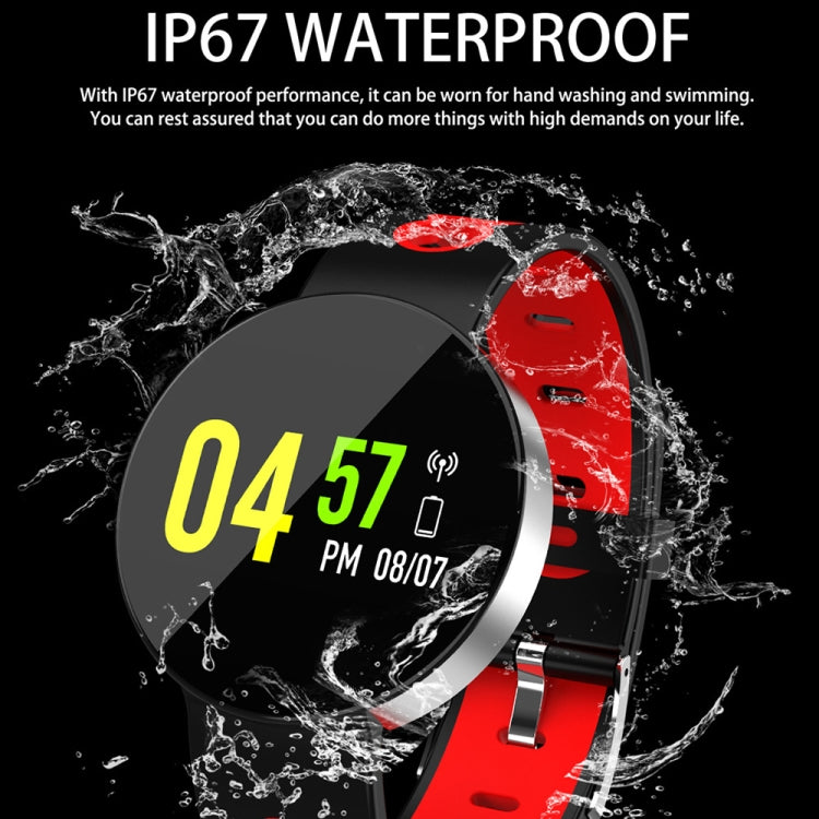 Z8 0.96 นิ้วหน้าจอสี TFT สร้อยข้อมืออัจฉริยะ IP67 กันน้ำ, สายนาฬิกาซิลิโคน, รองรับการแจ้งเตือนการโทร / การตรวจสอบอัตราการเต้นของหัวใจ / การตรวจสอบการนอนหลับ / การแจ้งเตือนอยู่ประจำ / การตรวจสอบความดันโลหิต