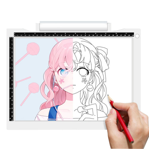 A4-19 6.5W สามระดับของความสว่างหรี่แสงได้ A4 LED วาดแผ่นแสง Sketchpad พร้อมสาย USB