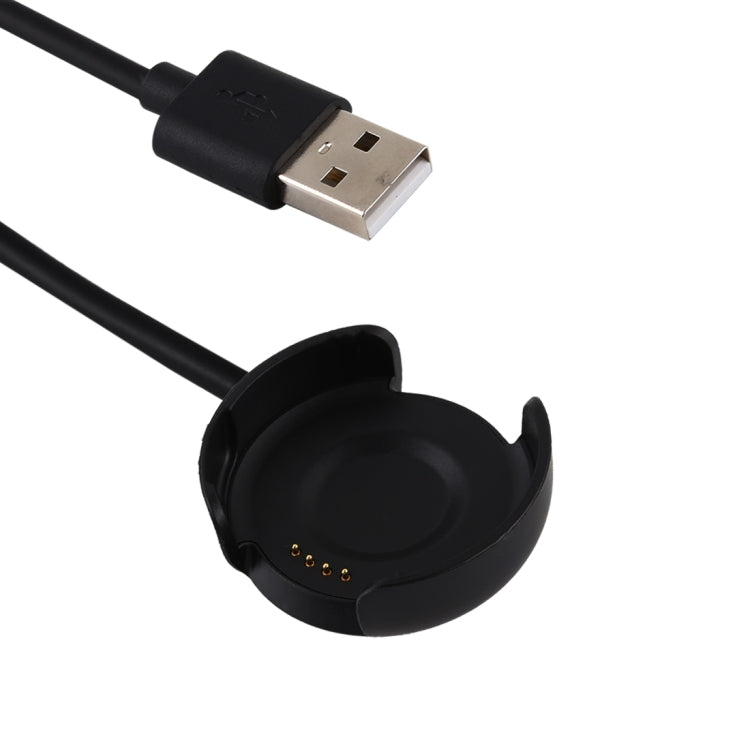 แท่นชาร์จสมาร์ทวอทช์พกพาขนาด 1 ม. สายชาร์จ USB สำหรับ Amazfit A1801, For Amazfit A1801 /Black