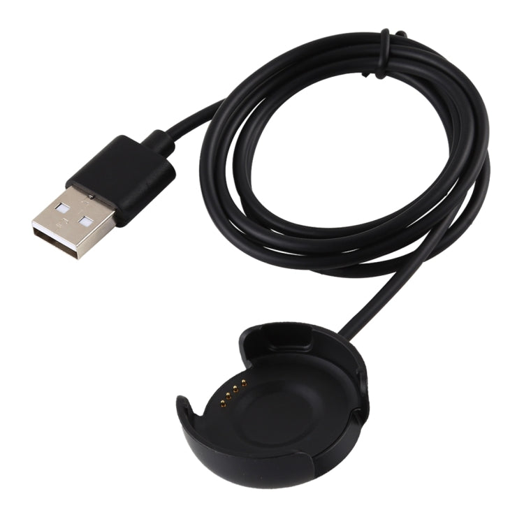 แท่นชาร์จสมาร์ทวอทช์พกพาขนาด 1 ม. สายชาร์จ USB สำหรับ Amazfit A1801, For Amazfit A1801 /Black