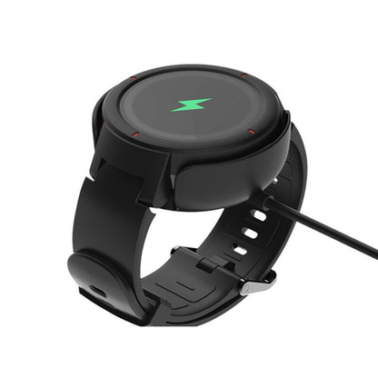 แท่นชาร์จสมาร์ทวอทช์พกพาขนาด 1 ม. สายชาร์จ USB สำหรับ Amazfit A1801, For Amazfit A1801 /Black