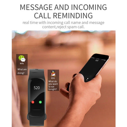 H29 1.14 นิ้วหน้าจอสี IPS สร้อยข้อมือสมาร์ทกันน้ำ IP67 รองรับการนับขั้นตอน / เตือนการโทร / การตรวจสอบอัตราการเต้นของหัวใจ / การตรวจสอบการนอนหลับ