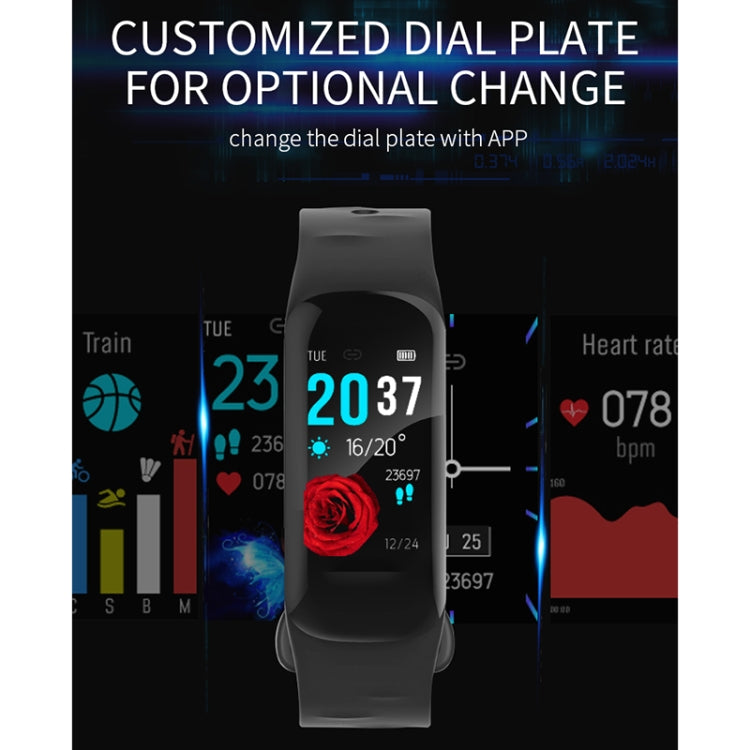 H29 1.14 นิ้วหน้าจอสี IPS สร้อยข้อมือสมาร์ทกันน้ำ IP67 รองรับการนับขั้นตอน / เตือนการโทร / การตรวจสอบอัตราการเต้นของหัวใจ / การตรวจสอบการนอนหลับ