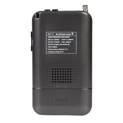 HRD-737 เครื่องรับความถี่วิทยุแบบพกพาสำหรับเครื่องบิน