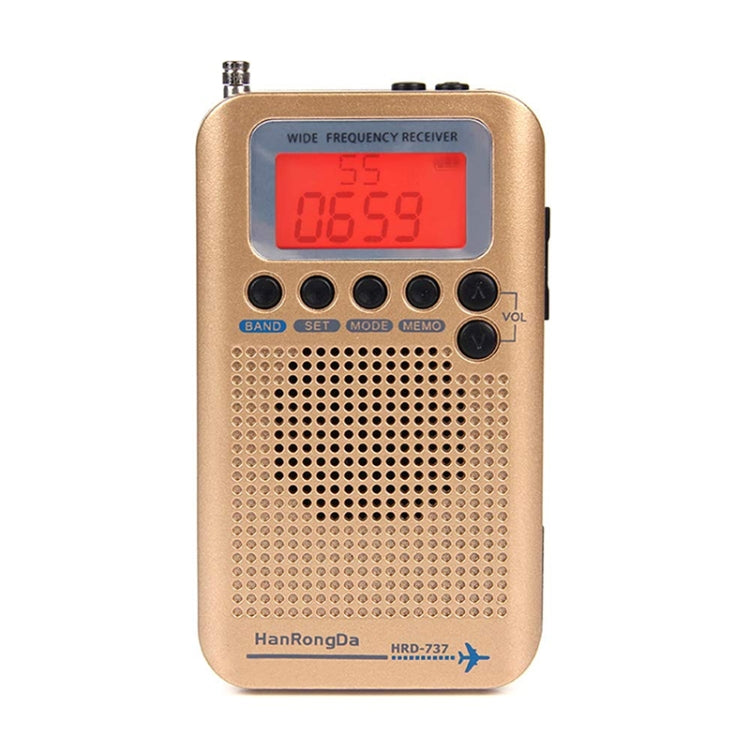 HRD-737 เครื่องรับความถี่วิทยุแบบพกพาสำหรับเครื่องบิน