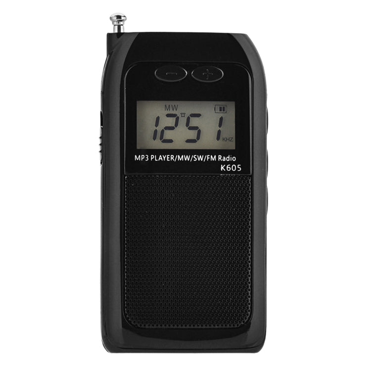 K-605 วิทยุ FM / AM / SW แบบพกพาแบบสเตอริโอเต็มรูปแบบรองรับการ์ด TF
