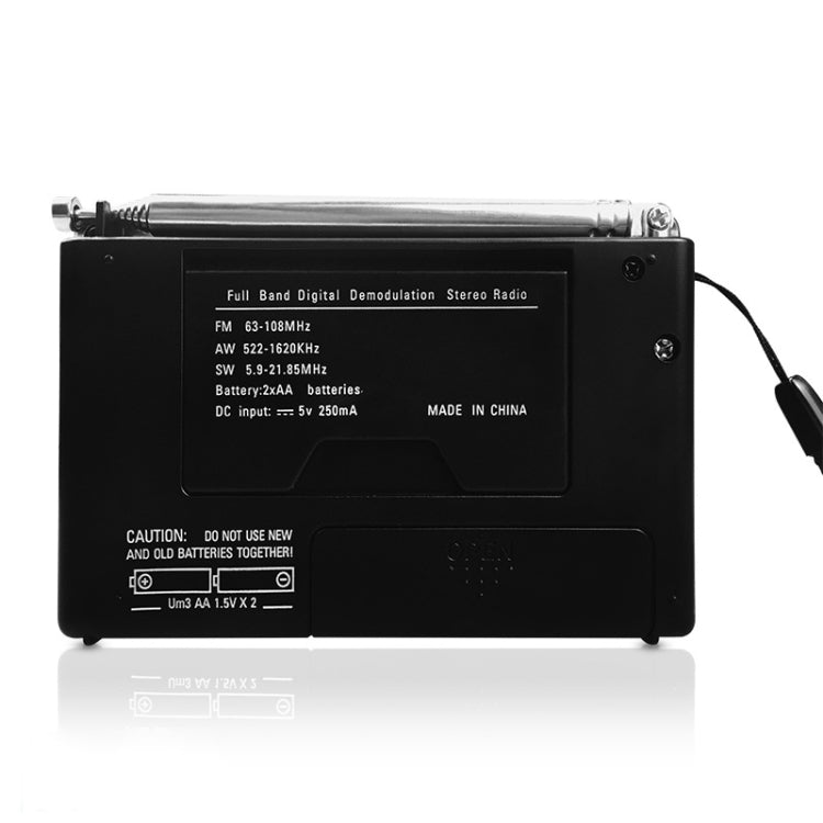 HRD-310 แบบพกพา FM AM SW Full Band Digital Demodulation วิทยุ